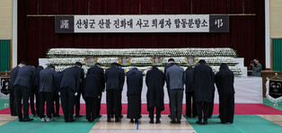 Aftermath of wildfire in southeastern region