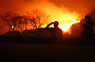 Wildfires spread to Andong