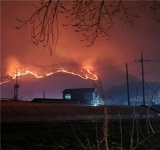 밤새 3중 산불 방어선 하동군, 문화유산 모한재·청계사 사수