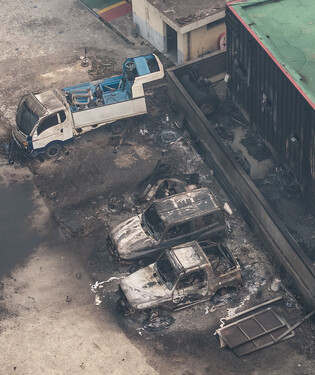 Wildfire in southeastern region