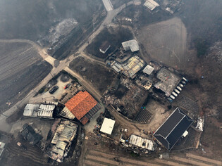 Wildfire in southeastern region