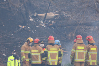 Firefighting helicopter crash