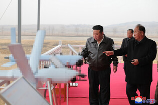 N.K. leader inspects defense science research work