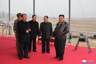 N.K. leader inspects defense science research work