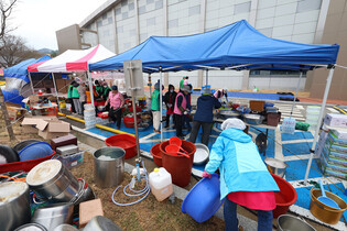 Aftermath of wildfire in southeastern region