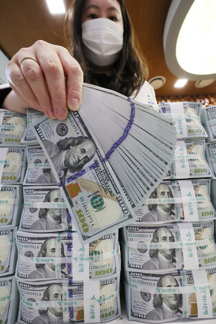 Foreign currency deposits fall in Feb.