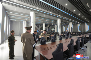 N.K. leader inspects service facilities near completion