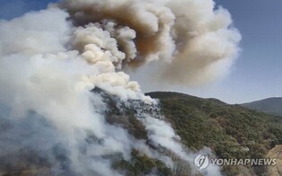 (2nd LD) Firefighters struggle to contain wildfire in Hadong after sunset