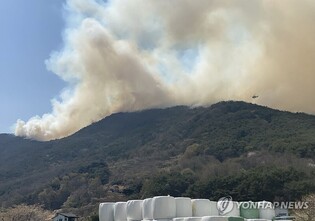 Main flames mostly contained in Hadong wildfire on 2nd day