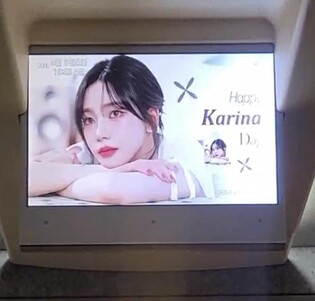 고속주행 KTX에 "카리나 생일 축하" 광고…팬덤 사랑도 '진화'