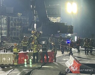 Search for 1 missing in subway construction site collapse ongoing for 2nd day