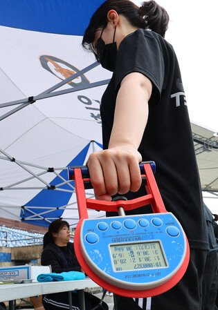 Physical test to choose police officers