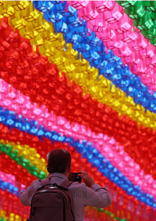 Colorful lanterns for Buddha's Birthday