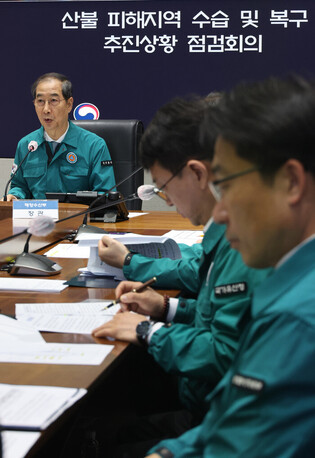 Meeting on restoration of areas hit by wildfires