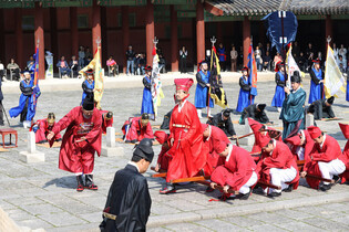 Reenacted procession of diplomatic mission sent to Japan