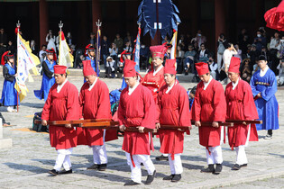 Reenacted procession of diplomatic mission sent to Japan