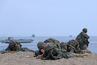 Marines' landing drill