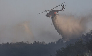 Wildfire in southeastern city