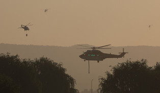 Wildfire in southeastern city