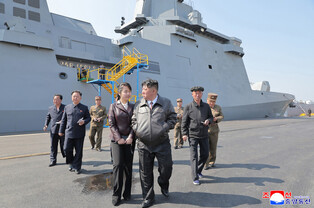 N. Korea's 1st firing test of new warship's weapons systems