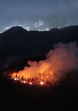 Wildfire in southeastern city