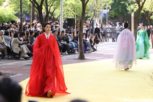 Hanbok fashion show in Seoul