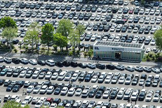 Cars at theme park ahead of Children's Day
