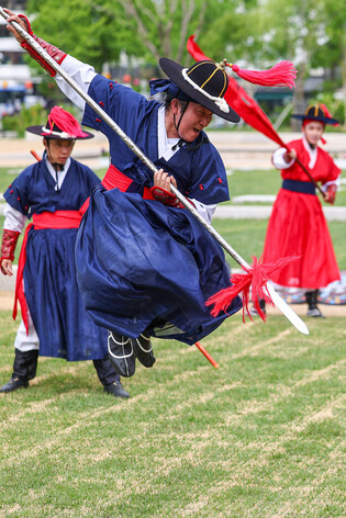 Demonstration of traditional martial arts