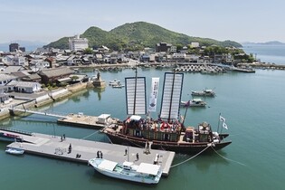 Replica ship of Joseon Dynasty diplomatic delegation in Japan