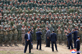 N. Korea's tactical drill demonstrations of different arms