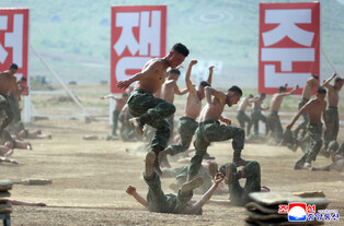 N. Korea's tactical drill demonstrations of different arms