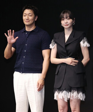 S. Korean actress Kim Da-mi and actor Sohn Seok-koo