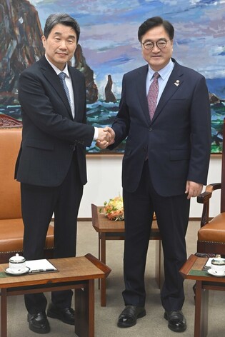 Parliamentary leader meets acting president