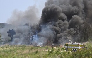 Navy patrol plane crashes