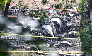 Site of Navy patrol plane crash