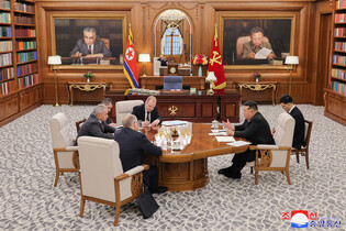 N.K. leader meets Russia's security chief