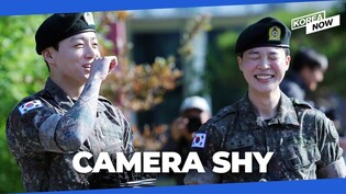 [ENG SUB] Freshly discharged Jungkook and Jimin bashful in front of cameras
