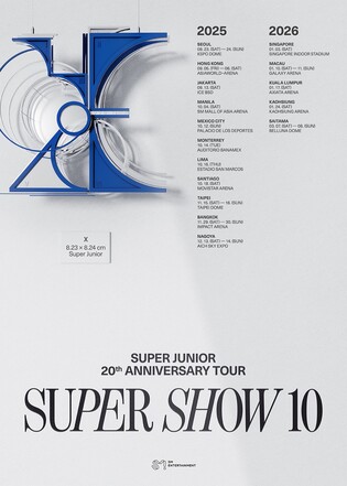 슈퍼주니어, 데뷔 20주년 월드투어 '슈퍼쇼 10' 개최