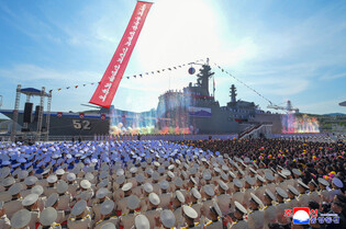 N. Korea's damaged warship launched