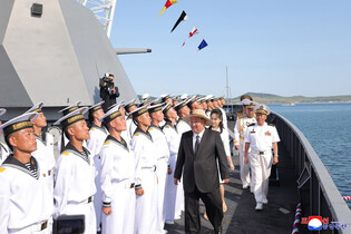 N. Korea's damaged warship launched