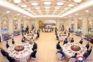 Banquet for 1st anniv. of Kim-Putin meeting in Pyongyang
