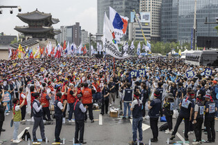 Labor protest in Seoul