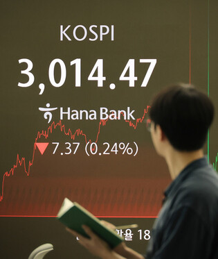KOSPI falls