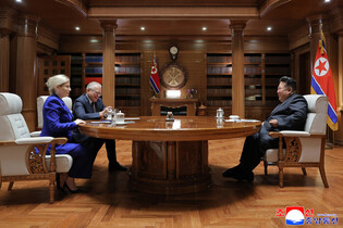 N.K. leader meets Russian Culture Ministry delegation