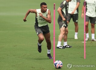 '급성 위장염' 음바페, 유벤투스와 클럽월드컵 16강전 출전 대기
