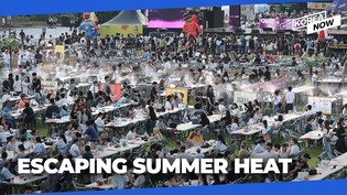 How S. Koreans are staying cool from the intense summer heat