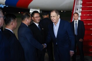 Russian FM arrives in N. Korea