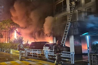 3 in cardiac arrest in parking lot fire in Gwangmyeong