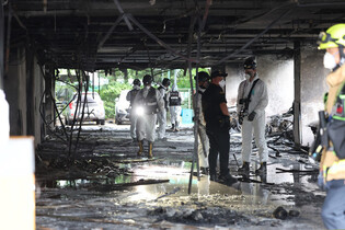 Fire at apartment building