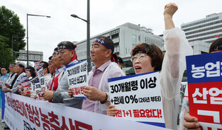 Rally by farmers' groups